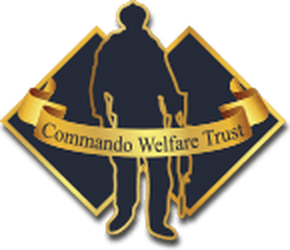 The Commando Welfare Trust emblem — a soldier standing between two crossed diamonds, over a scroll reading Commando Welfare Trust.